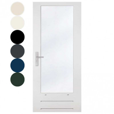 Austria Achterdeur - Massief Merbau - 1440 - Voorbehandeld creme wit