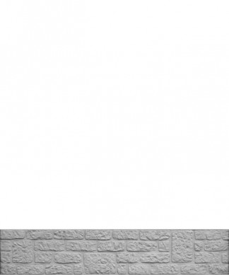 HomingXL zelfbouw schutting beton recht eenzijdig romania steenmotief grijs (199 x 38,5 cm)