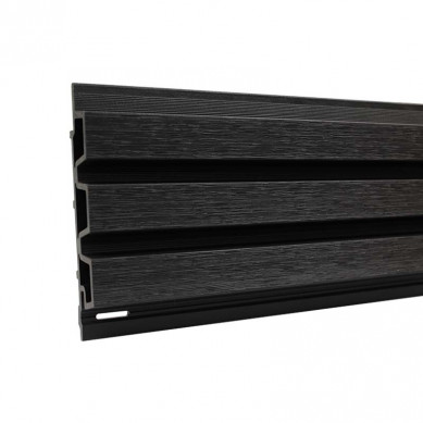 C-Wood Composiet gevelbekleding rhombus black - 33 x 169 x 2900 mm