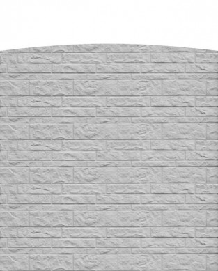 HomingXL zelfbouw schutting beton toog eenzijdig fels steenmotief grijs (199 x 199 cm)