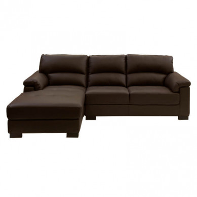 Kuka loungebank Jasmin chaise longue links | leer bruin M9805 | 1,70 x 2,50 mtr breed