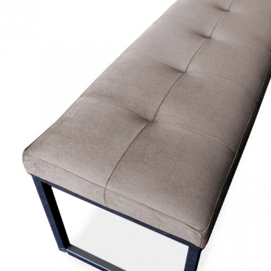 HomingXL Eetkamerbank - Atlanta - stof Element grijs 03 - 140 cm