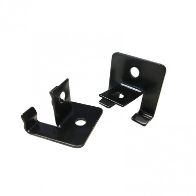 C-Wood Bevestigingsclips RVS zwart gecoat begin/eind clip incl schroeven (25 stuks)