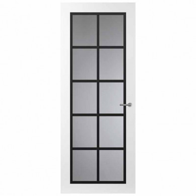 Svedex Binnendeur - Front - FR512 afgelakt - Zwarte glaslatten