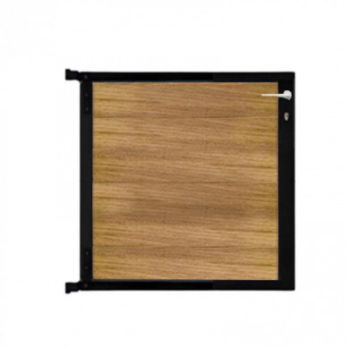 C-Wood Tuinpoort aluminium zwart frame Mix & Match - hardhout Ipé (90 x 90 cm)