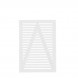Tuinpoort vuren | Tokyo louvre recht wit (100 x 140 cm)