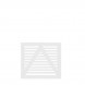 Tuinpoort vuren | Tokyo louvre recht wit (100 x 90 cm)