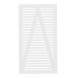 Tuinpoort vuren | Tokyo louvre recht wit (100 x 180 cm)