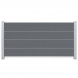 Zelfbouw schutting composiet Modular Rock grey / blank alu accessoires (180 x 97 cm)