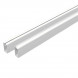 Mix & Match zelfbouwset - Onder- en bovenregel aluminium - wit 2 x 2,5 x 180 cm