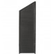 Schutting wicker - Trend schuin zwart - 55 x 170/140 cm