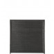 Schutting wicker | Trend recht zwart (115 x 110 cm)