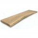 Boomstam tafelblad - Massief Eiken onbehandeld - Dikte 5 cm - 2500 x 970 mm