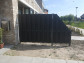 Elephant schutting composiet schuin Design antraciet met antraciet aluminium frame (90 x 180/93 cm)