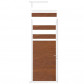 C-Wood Tuindeur aluminium wit frame Mix & Match - hardhout Bamboe (90 x 200 cm)