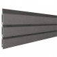C-Wood Zelfbouw schutting composiet Rhombus Triple rock grey - blank alu accessoires (180 x 200 cm)