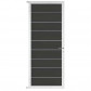 C-Wood Tuindeur aluminium wit frame Modular - composiet antraciet (90 x 200 cm)