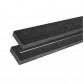 Plus Danmark Picknicktafel gerecycled kunststof zwart | Twist vierkant 204 x 204 x 73 cm