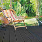 Elephant Vlonderplank composiet massief 1,9 x 14 cm antraciet grove ribbel/vlak (3 mtr)