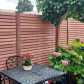 Smaragd Schutting hardhout keruing Rhombus dubbelzijdig (180 x 180 cm) schermdikte 3,6 cm