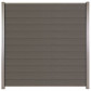 C-Wood Zelfbouw schutting composiet Mix & Match rock grey met blank alu accessoires (180 x 200 cm)