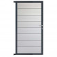 C-Wood Tuindeur aluminium antraciet frame Modular - composiet wit (90 x 180 cm)