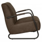 HomingXL Industriële fauteuil Juno | leer Bull bruin 15 | 78 cm breed