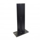 C-Wood Paalhouder met voet zwat RAL9005 tbv aluminium palen 6,8 x 6,8 cm