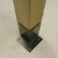 HomingXL Houtverbinding voetstuk - verzinkt en zwart gepoedercoat incl. bevestigingsmateriaal - 205 x 205 mm
