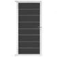 C-Wood Tuindeur aluminium wit frame Modular - composiet antraciet (90 x 180 cm)