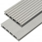 C-Wood Vlonderplank composiet 2,1 x 14 cm steengrijs gevlamd (5 mtr) grove ribbel en vlak