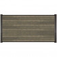 C-Wood Zelfbouw schutting composiet Rhombus Double grijs - zwart alu accessoires (180 x 90 cm)
