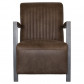 HomingXL Industriële fauteuil Venus | leer Colorado bruin 04 | 66 cm breed