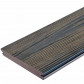 Eva-Last Vlonderplank composiet massief 2,4 x 19 cm driftwood dark schorsmotief (3 mtr)