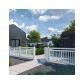 Plus Danmark Tuinpoort vuren - Linea recht wit (100 x 80 cm)