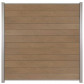 C-Wood Zelfbouw schutting composiet Mix & Match bruinvlam - blank alu accessoires (180 x 180 cm)