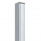 Elephant tuinpaal blank aluminium met cypresse kern (6,8 x 6,8 x 186 cm)