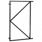 HomingXL Stalen frame tbv tuindeur (100 x 155 cm) zwart gepoedercoat