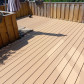 C-Wood Vlonderplank totaalpakket composiet 2,1 x 14 cm teak bruin (3 mtr) grove ribbel en vlak