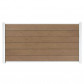 C-Wood Zelfbouw schutting composiet Mix & Match bruinvlam - wit alu accessoires (180 x 90 cm)