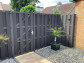C-Wood schutting composiet Bari antraciet met antraciet aluminium frame (180 x 180 cm)