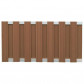 C-Wood Tuinhek set composiet Stijl bruin met blank aluminium frame (7,54 mtr)