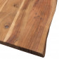 HomingXL Boomstamtafel massief Acacia | U-poot zwart gepoedercoat staal | 220 x 100 cm | Bladdikte 5 cm