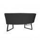 HomingXL Eetkamerbank - Hengelo - geschikt voor ronde tafel 150 cm - stof Element donkergrijs 22