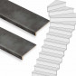 Ekostairs Traprenovatie set - 1 draai - 14 treden PVC toplaag Steen zwart