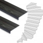 Stepwood Traprenovatie set - 2 kwart draai - 14 treden SPC toplaag Antraciet