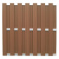 C-Wood Schutting set composiet Stijl bruin met blank aluminium frame (5,67 meter)