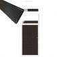 C-Wood Tuindeur aluminium wit frame Mix & Match - composiet antraciet (90 x 200 cm)