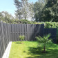 C-Wood schutting composiet Stijl antraciet met antraciet aluminium frame (180 x 180 cm)