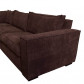 HomingXL hoekbank Zumba chaise longue rechts | stof Ribcord bruin 123 | 2,82 x 1,92 mtr breed